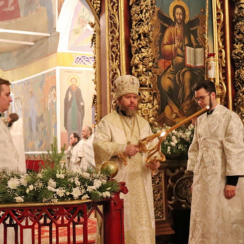 Престольный праздник, день памяти Серафима, Саровского чудотворца, молитвенно отметили в Троицком соборе Псковского кремля