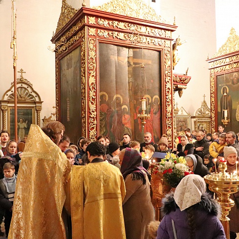 Последнее воскресное Богослужение в уходящем году состоялось в главном храме Пскова