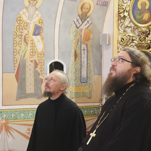 Высокопреосвященнейший Вениамин, митрополит Минский и Заславский посетил Троицкий собор Псковского кремля