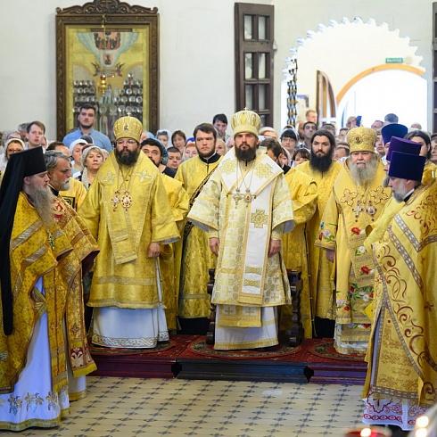 Праздничные торжества прошли в день памяти святой равноапостольной княгини Ольги в Свято-Троицком кафедральном соборе