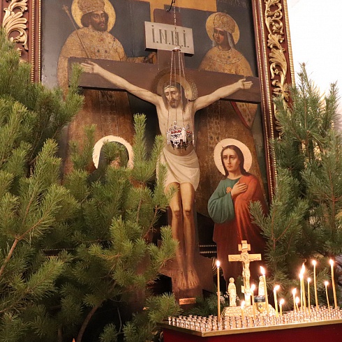 Праздник Богоявления молитвенно отметили в Троицком соборе Псковского кремля