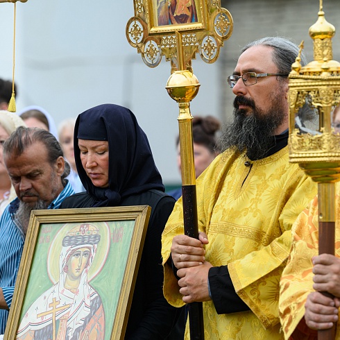 Память святой равноапостольной княгини Ольги молитвенно почтили в Троицком соборе Псковского кремля