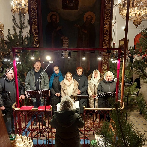 Торжественное богослужение состоялось в Троицком соборе Псковского кремля в праздник Богоявления Господня